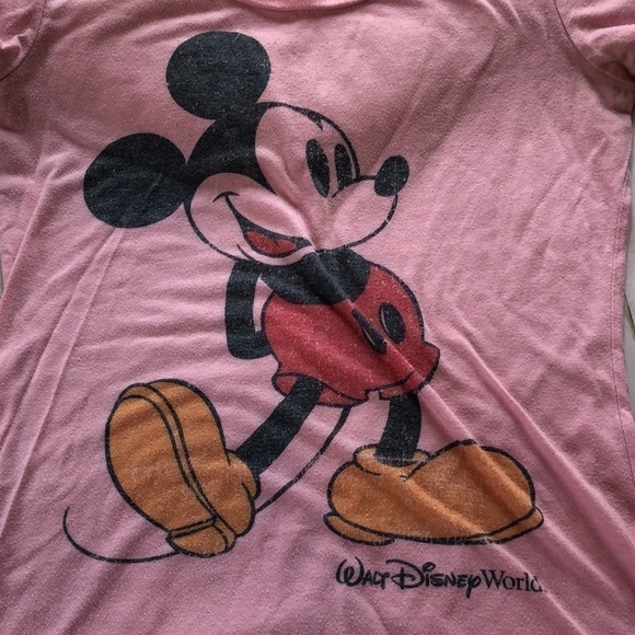 Mickey Mouse pink tee size small - Picture 2 of 7